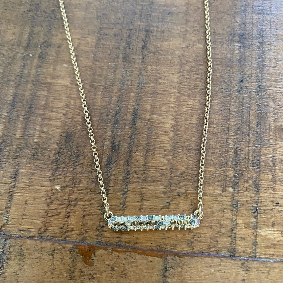 J. Crew Glittering Bar Layering Necklace. - Picture 8 of 10